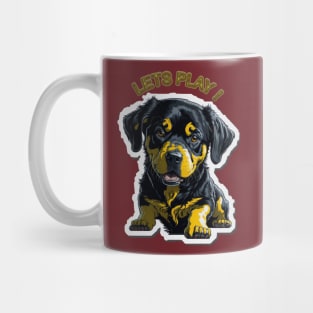 CUTE PUPPY LETS PLAY Mug